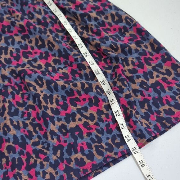 Pact Dress Womens Small Purple Revive Flutter Sleeve Dress Leopard NWT - Picture 11 of 11